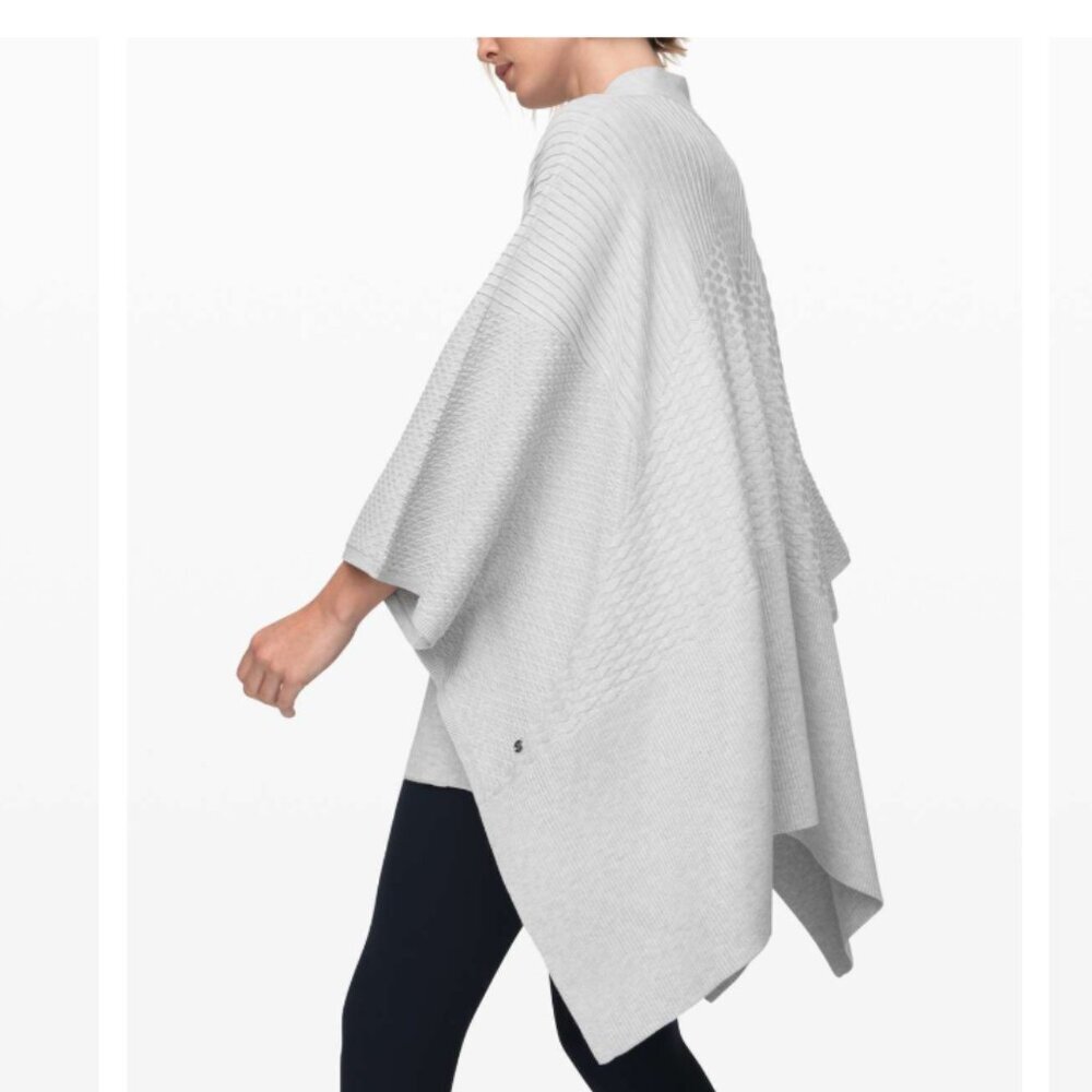 Lululemon Dream Weaver Wrap Heathered Core Ultra Light Grey OS - Picture 5 of 12